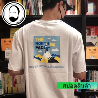 THE NORTH FACE เสื้อยืดแขนสั้นลําลองสไตล์เกาหลีสําหรับผู้ชายและผู้หญิง Nt7Ul07