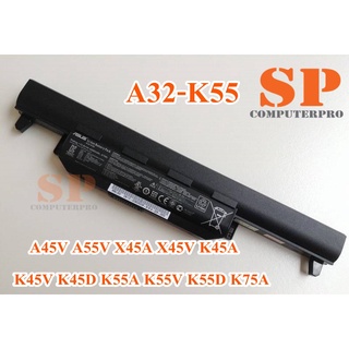 ASUS BATTERY  แบตเตอรี่ของแท้ ASUS A45V A55V X45A X45V K45A K45V K45D K55A K55V K55D K75A SERIES A32-K55