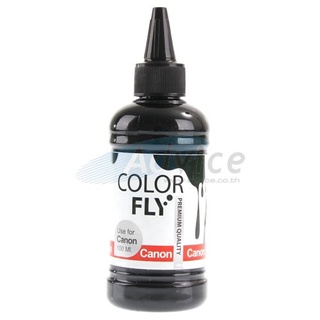 หมึกเทียบเท่าเกรดพรีเมียมสำหรับเครื่องปริ้น Canon  100 ml. BK C M Y - Color Fly For : Canon All Model