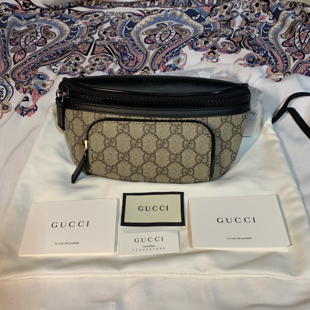 Gucci gg supreme belt bag ปี 2019 ของแท้💯