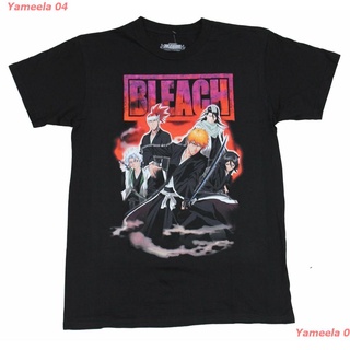 ผ้าฝ้ายคอกลมYameela 04 2021 Bleach - Smokey Ichigo Rukia Bankai Group Image Mens Cotton Clic Fashion Round Neck T-shirt