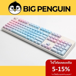 Keycap Blue Unicorn 104 ปุ่ม คีย์แคปไฟลอด Mechanical Keyboard Switch