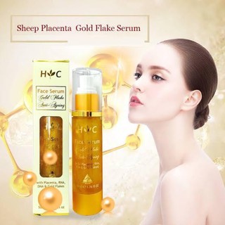 Healthy Care Anti Ageing Gold Flake Face Serum 50ml. เซรั่มรกแกะผสมทองคำของแท้