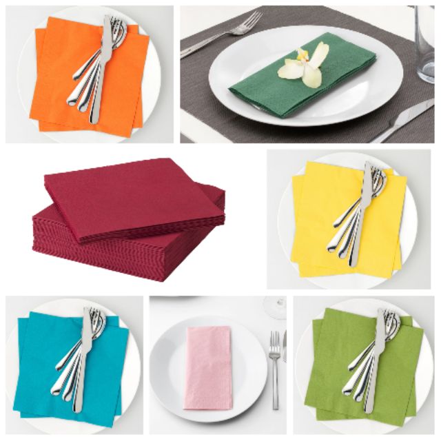 MADday - IKEA(ของแท้) กระดาษทิชชู่สี กระดาษเช็ดปาก กระดาษเช็ดมือ