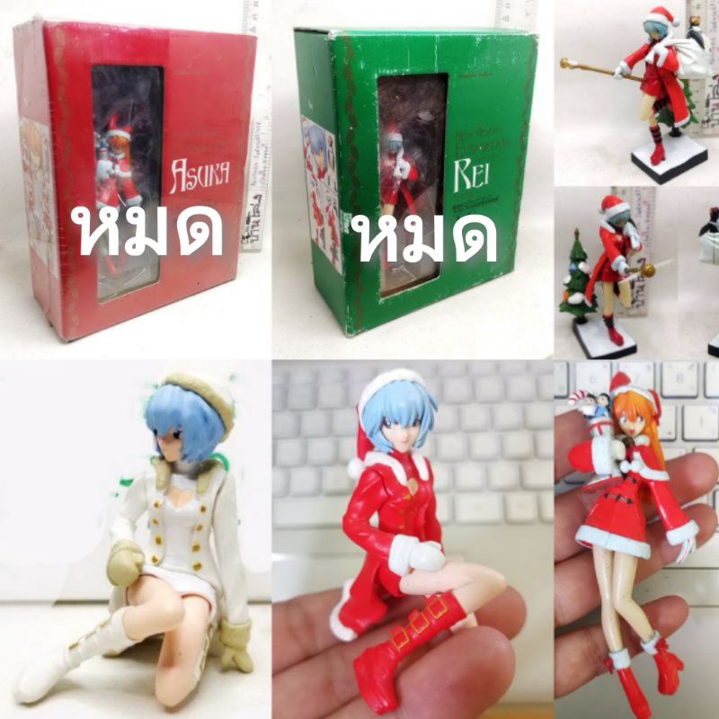 (แท้/มือ1,2) Bandai HGIF Gashapon Evangelion EVA File03 Figure Rei Ayanami,ASUKA RED,White Santa CHRISTMAS