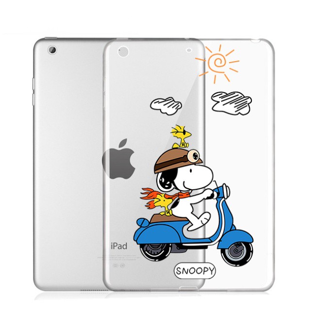 เคสไอแพด ♟case ipad gen8 Transparent Take a drive Snoopy เคส ipad air 4 case ipad 2020 Pro เคส ipad mini5 เคสไอแพด Air3