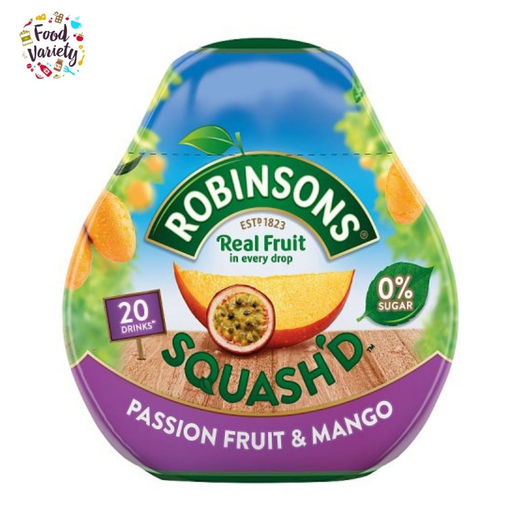 Robinsons Real Fruit Mini Passion Fruit and Mango 66ml โรบินสันส์ เรียลฟรุต มินิ รสเสาวรสและมะม่วง 6