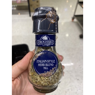 Italian - Style Herb Blend Mill ( Drogheria Brand ) 16 G. สมุนไพร ผสม โรสแมรี่ , สะระแหน่ , ไทม์ , โหระพา , ใบกระวาน และ มาเจอแรมบด ตรา โดรกีเรีย