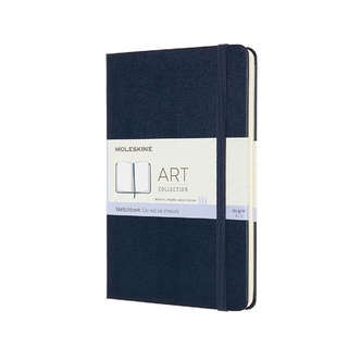 Moleskine สมุดสเก็ตซ์ภาพ สมุดบันทึก สมุดโน๊ต ปกแข็ง สีน้ำเงิน MOLESKINE SKETCHBOOK HARD COVER SAP.BLUE