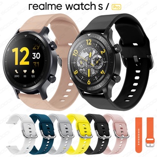 สายนาฬิกาข้อมือซิลิโคน สไตล์สปอร์ต สําหรับ Realme watch S / Pro