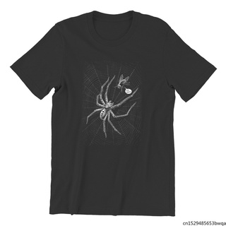 เสื้อยืดแขนสั้นพิมพ์ลาย Spider Catches Fly Oh สําหรับผู้ชาย