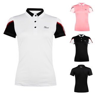 Titleist เสื้อโปโล แขนสั้น ระบายอากาศ แบบแห้งเร็ว เข้ารูป เหมาะกับใส่เล่นกีฬากอล์ฟ สําหรับผู้หญิง M8yo