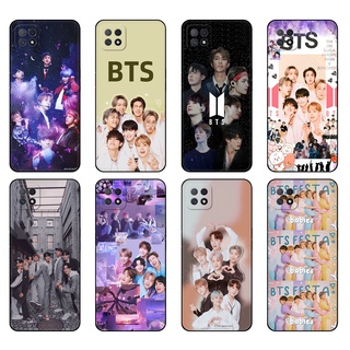 เคสโทรศัพท์มือถือ ซิลิโคนนิ่ม Tpu ลาย BTS สีดํา สําหรับ Oppo Reno6 4G 5G Reno5 4G A72 A73 5G A16 A16S Reno 5 6