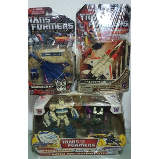 Transformers Generations Ultra Magnus, Skywarp, Starscream & Thundercracker