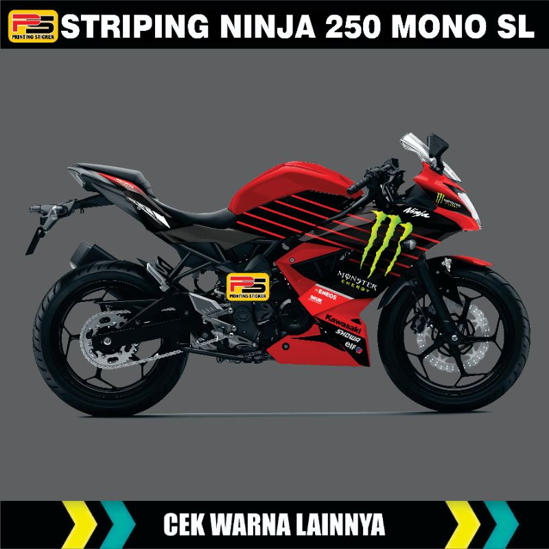 รูปลอก STRIPING NINJA 250 MONO SL/NINJA MONO 250 SL SEMIFULL