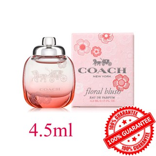 COACH NEW YORK Floral Blush EDP 4.5ml (ชมพูเข้ม) : น้ำหอม น้ำหอมแบรนแท้ นำ้หอมผู้หญิง นำ้หอม ผู้หญิง น้ำหอมแท้ น้ำหอมผู้