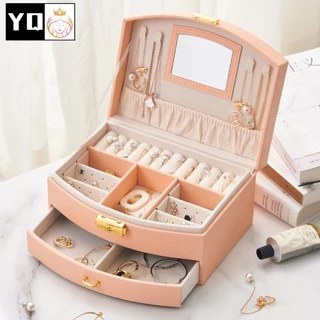 กล่องเครื่องประดับ อัญมณี 2ชั้น 0861