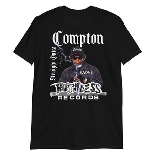 เสื้ ขายดี เสื้อยืดแขนสั้น พิมพ์ลาย Eazy-E Exclusive Ruthless Records ของขวัญวันหยุดS-5XL