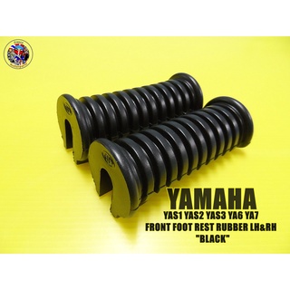 YAMAHA YAS1 YAS2 YAS3 YA6 YA7 FRONT FOOT REST RUBBER L/R ยางพักเท้าหน้า สีดำ ด้านขวาและด้านซ้าย