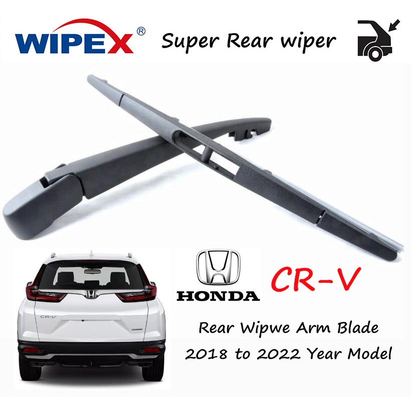 Gen5 Honda CRV ชุดแขนปัดน้ําฝนหลัง/ใบมีดสําหรับ 2018 ถึง 2022 รุ่น CR-V ที่ปัดน้ําฝนกระจกหลังรถยนต์ (แขน/ใบมีด) จาก wipex