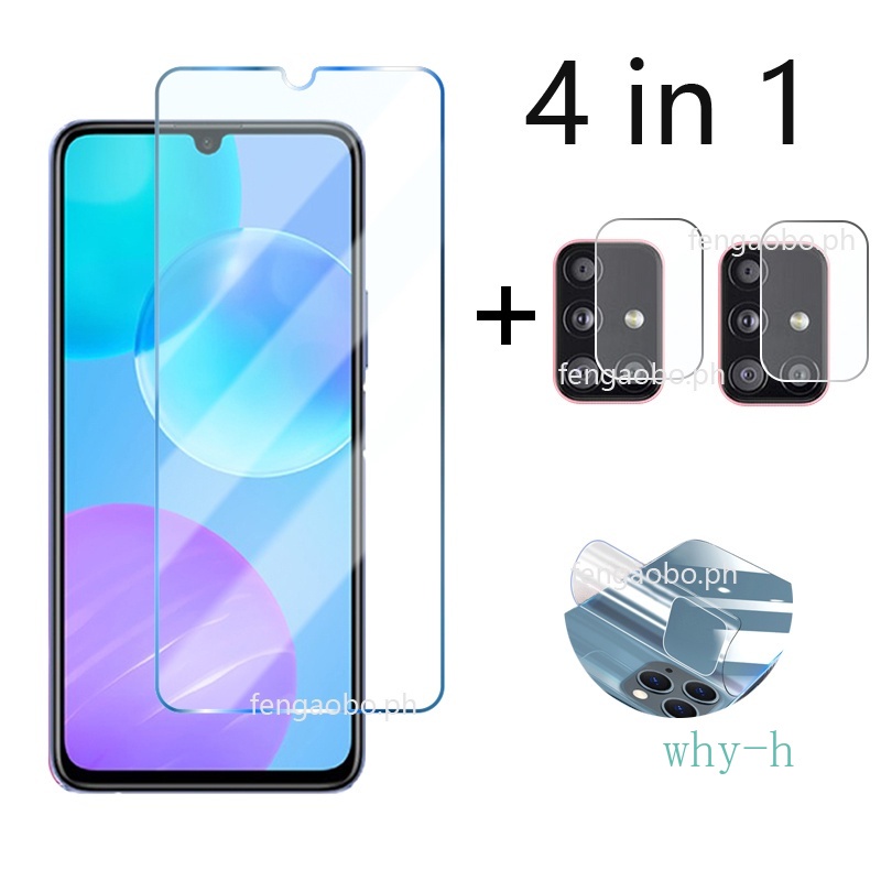 4-in-1 Huawei Nova 8SE 7 7SE 6se 7i 5 5T 5i 4E 3i 3E Y6 Y6S Y7 Y7A Y6P Y8P 2019 2020 กระจกนิรภัยป้อง