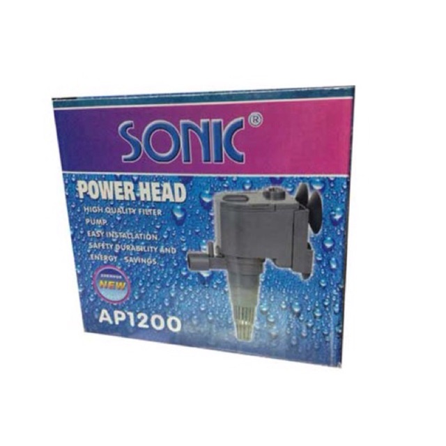 ปั๊มน้ำ SONIC AP 1200 ปั้มน้ำตู้ปลา ปั๊มน้ำพุ น้ำล้น