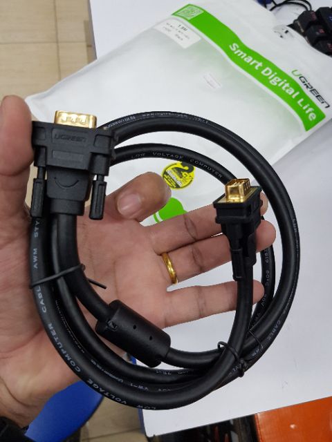 UGREEN ⚡️FLASH SALE⚡️ (ราคาโปรโมชั่น) สาย VGA คุณภาพสูง Full HD 1080p 1/1.5/3/5M 11673 11630 11631 11632  VG101 - รูปที่ 2