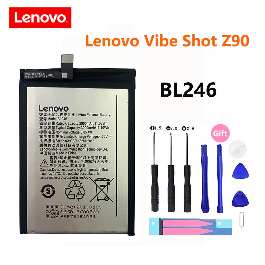 แบตเตอรี่ Lenovo Vibe Z90 (BL246) รับประกัน 3 เดือน แบต Lenovo Vibe Z90