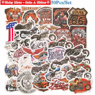 ❉ Harley Motor - Cool Series 03 Hip Hop สติ๊กเกอร์ ❉ 50Pcs/Set Punk DIY Fashion Luggage Laptop Skateboard Doodle Decals สติ๊กเกอร์