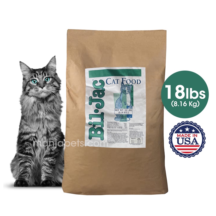 Bil Jac AAFCO อาหารแมว Nutrient - 18Lbs, 8.16KG [MADE in the USA]