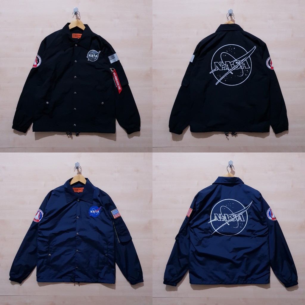 Preston X NASA HERON BOMBER JACKET APHA BLACK และ NAVY
