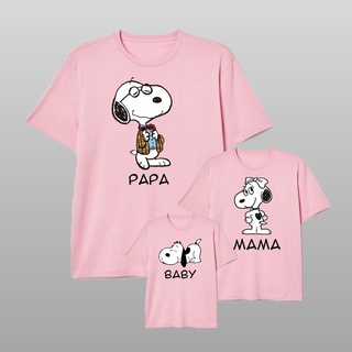 [ปรับแต่งได้]Family Shirt for Christmas Reunion Snoopy Design Tops by Anyprint sold per piece 471