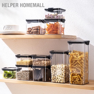 Helper Homemall กล่องซิลิโคนใส Pet สําหรับใส่อาหาร ขนมขบเคี้ยว ชา ถั่ว