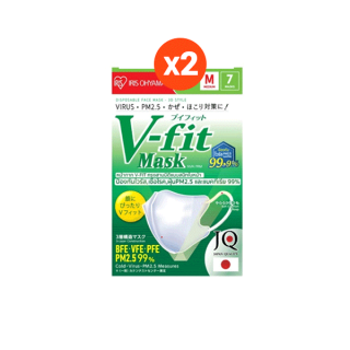 Iris Ohyama หน้ากากอนามัย ไอริส โอยามะ V Fit Mask 7 ชิ้น x 2