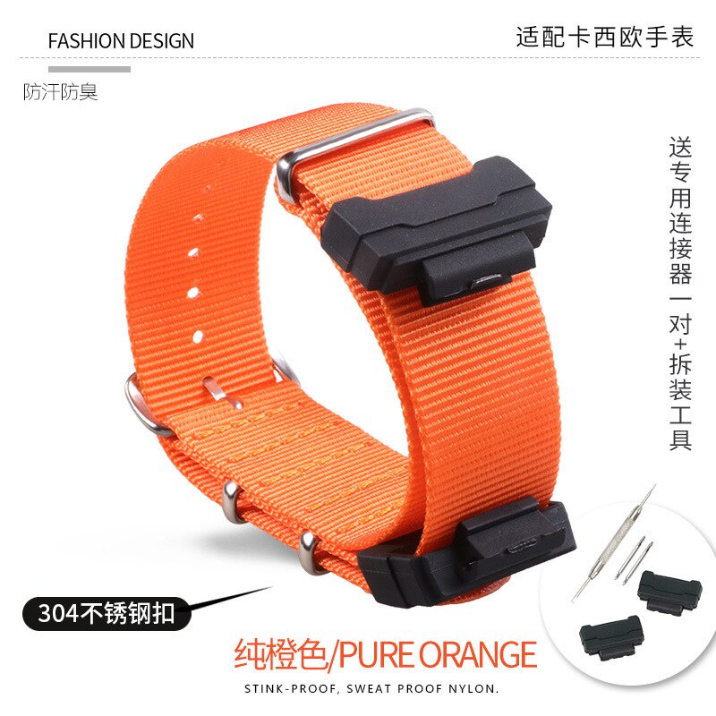 อะแดปเตอร์สายนาฬิกาข้อมือไนล่อน 16 มม. สําหรับ G SHOCK GA100 GA200 GLX5600 G5600e DW5600 5610 DW6900 G8900 GLS100
