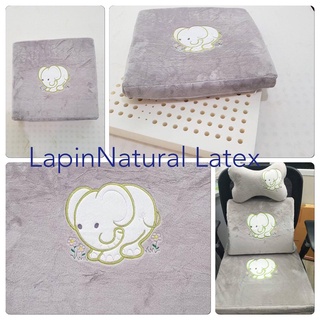 เบาะรองนั่งสี่เหลี่ยม Latex Seat Cushion 5 cm. *ลายสัตว์*แก้ปวดก้นกบ สำหรับผู้ที่นั่งเป็นเวลานาน