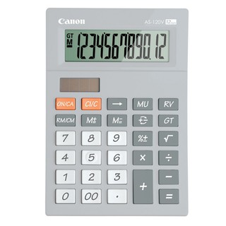 เครื่องคิดเลข สีเทา Canon AS-120V Gray calculator Canon AS-120V