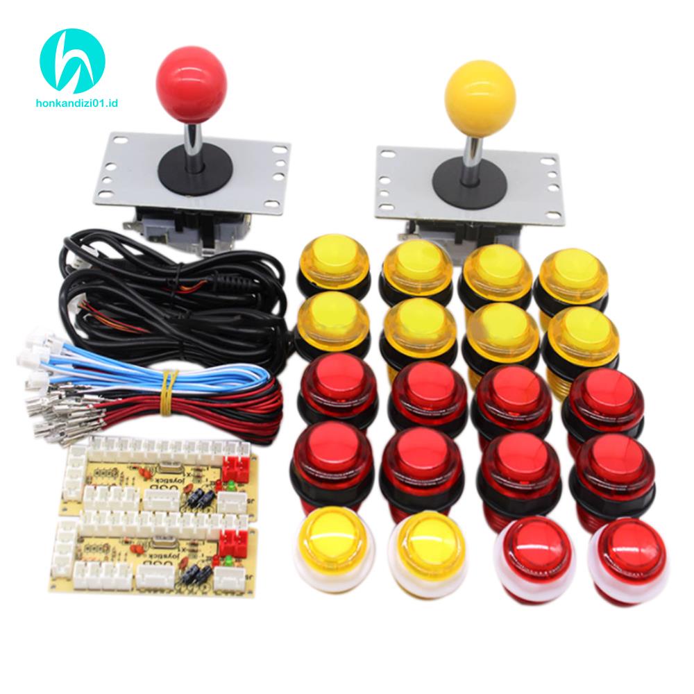 DIY USB Encoder to PC Games Joystick LED Illuminated Push Buttons ...