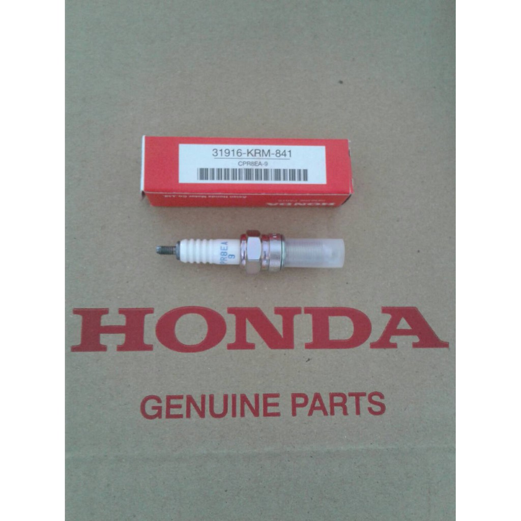หัวเทียนศูนย์แท้ 100%สำหรับรถมอเตอร์ไซด์ (31916-KRM-841)Honda รุ่น Click110i (ปี 2009-2016), Spacy, 
