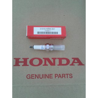 หัวเทียนศูนย์แท้ 100%สำหรับรถมอเตอร์ไซด์ Honda รุ่น Click110i (ปี 2009-2016), Spacy, Zoomer(ปี2012-2014)/(31916-KRM-841)