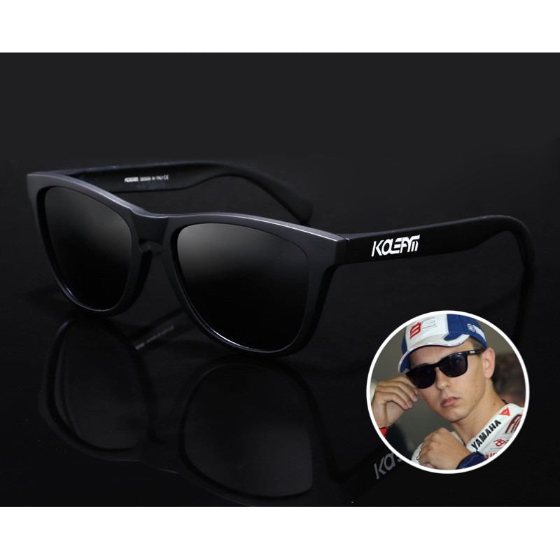 แว่นกันแดด KDEAM POLARIZED SUNGLASSES รุ่น KD777 ขนาด 52-13 138 mm. สีดำ เลนส์โพลาไรซ์ + กล่องครบเซ็