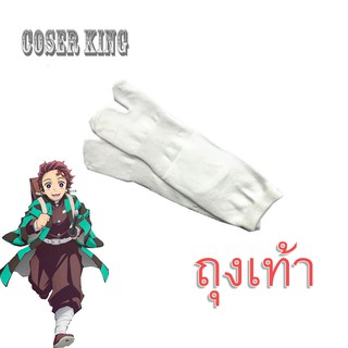 Demon Slayer Kimetsu NO Yaiba รองเท้าถุงเท้าอุดตัน Shoes Sock Clogs Geta Kamado Tanjirou Shinazu Sanemi Tokitou kanao To