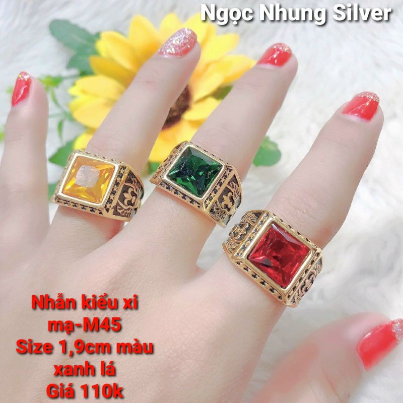 แหวนโลหะผสมชุบ-M45**