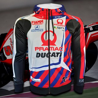 เสื้อแจ็คเก็ต Jacket MotoGP PRAMAC DUCATI เสื้อแจ็คเก็ตโมโตจีพี ทีม พราแม็ค #MG0006 รุ่น โยฮันน์ ซาร์โก้ ไซส์ S-2XL