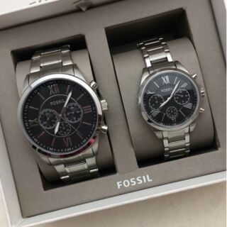 นาฬิกา Fossil หน้าปัดดำ