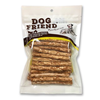 Dog Friend  ขนมสุนัข สติ๊กนิ่มสอดไส้ไก่ กลิ่นตับ 400g x 1 แพค