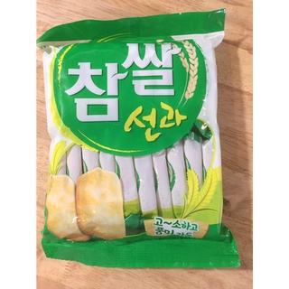 ขนมข้าวเกรียบเกาหลี chamssal seongwa korean rice craker brand crown 115g 참쌀선과