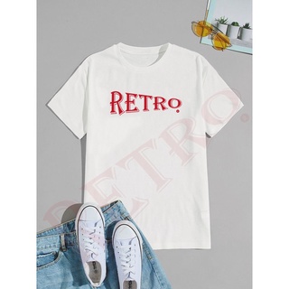 เสื้อยืดพิมพ์ลาย "RETRO" พร้อมส่ง