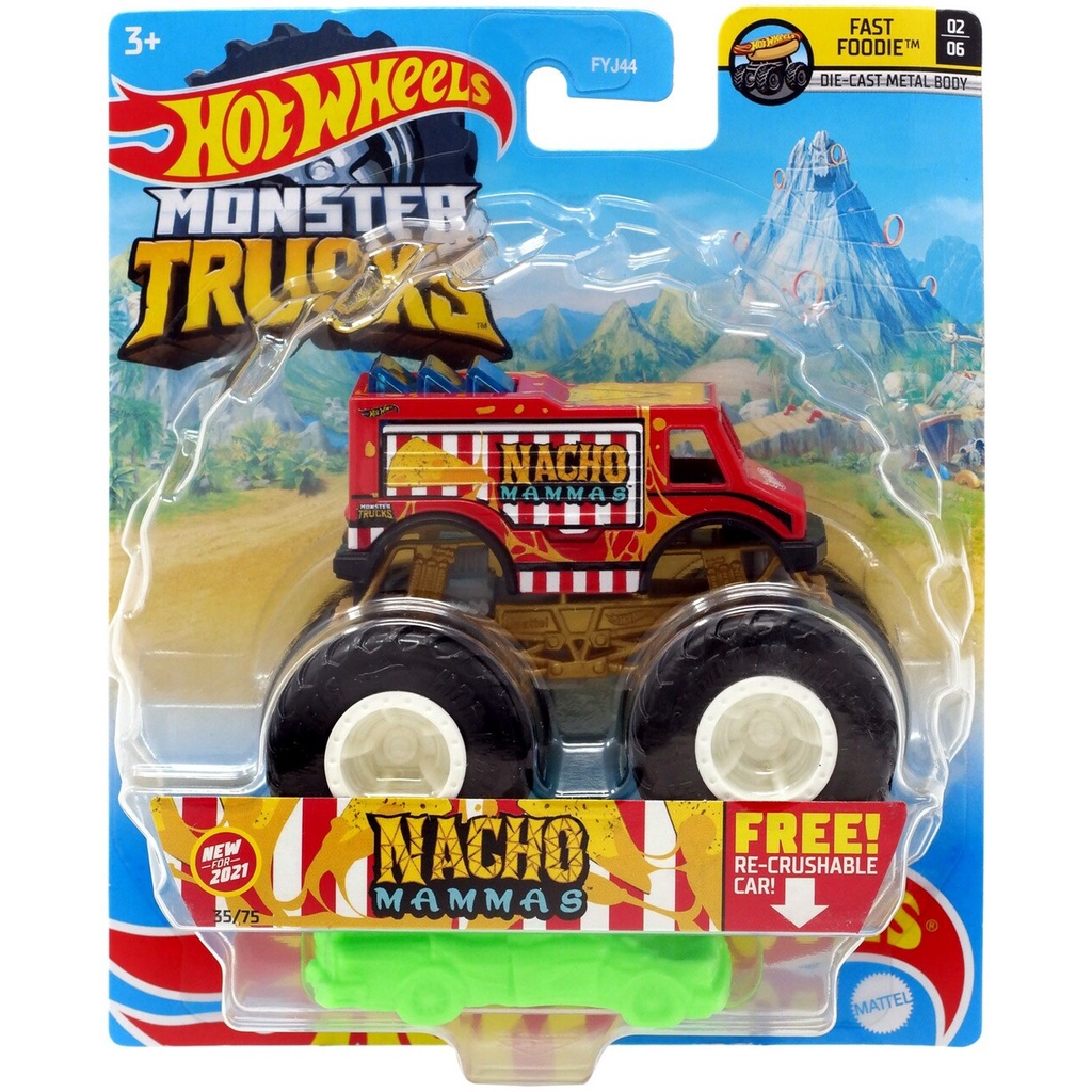Hot Wheels Monster Trucks Nachos Mamas 35/75 (Fast Foodie 2/6)