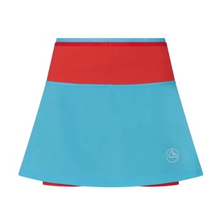 LA SPORTIVA SWIFT ULTRA SKIRT 5" WOMEN MALIBU BLUE/HIBISCUS - กระโปรงวิ่ง ผู้หญิง